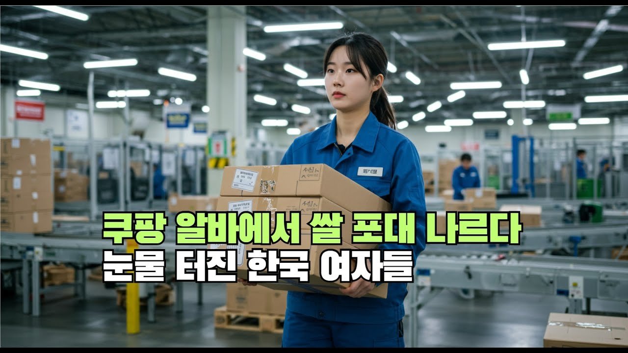 쿠팡 알바에서 쌀 포대 나르다 눈물 터진 한국 여자들