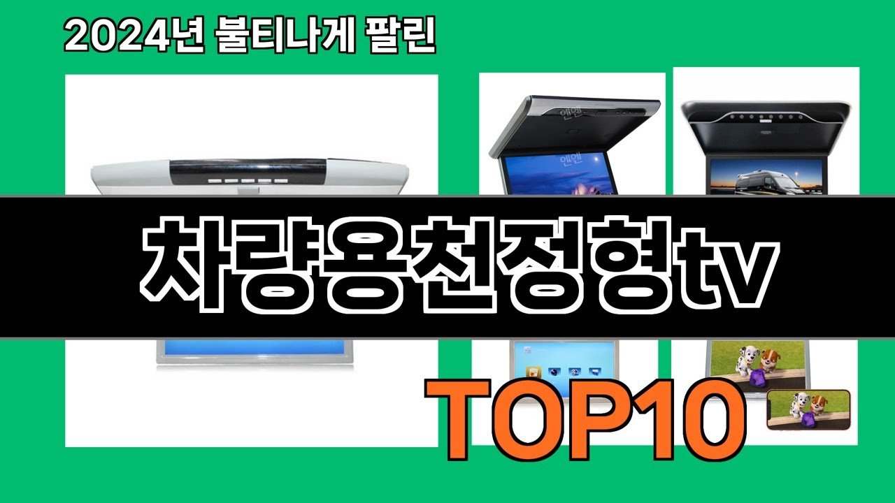 차량용천정형tv 추천 제품과 구매 링크 소개