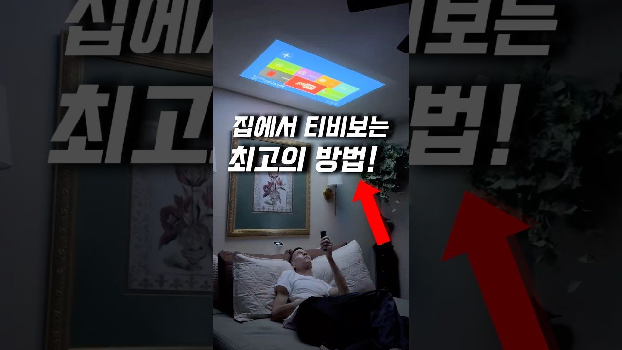천장으로 티비보는 최고의 방법? 살림템으로 알아보자