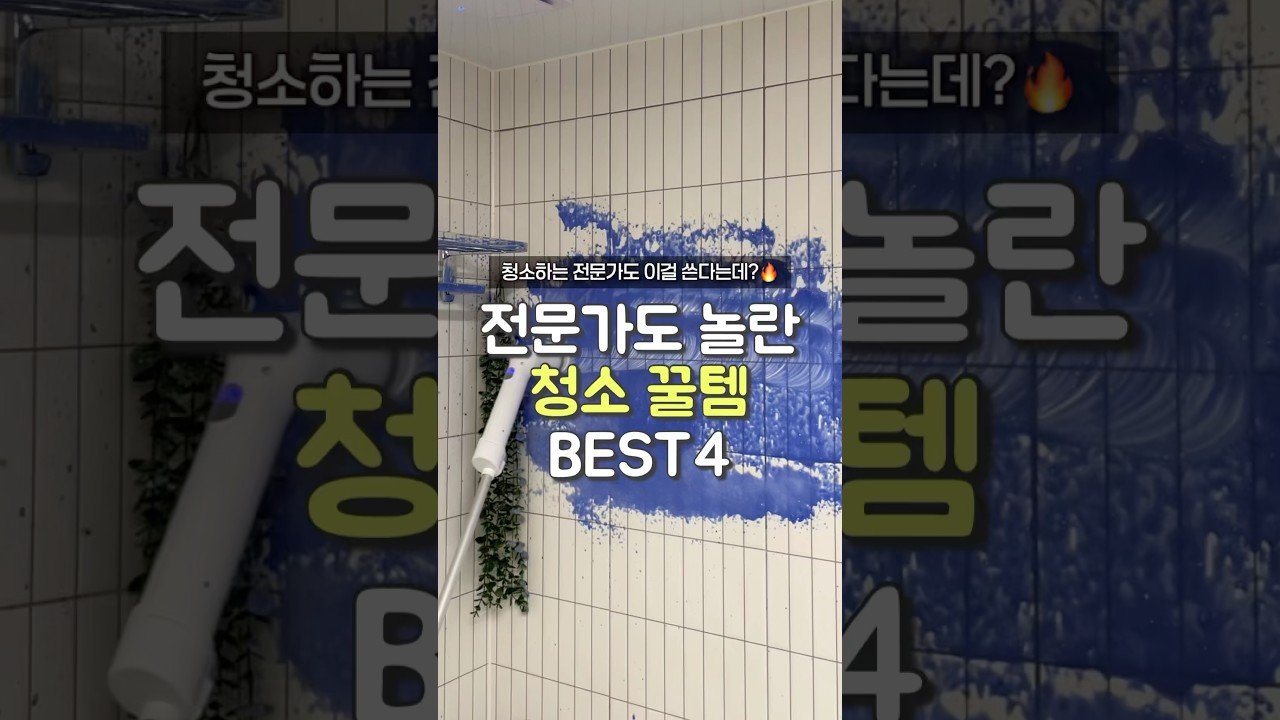 베테랑 전문가도 깜짝 놀란 청소 꿀템