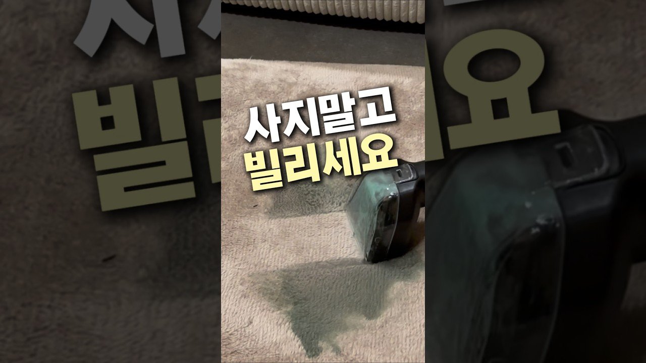 사지말고 빌리세요: 스팀청소기로 깨끗한 집 만들기