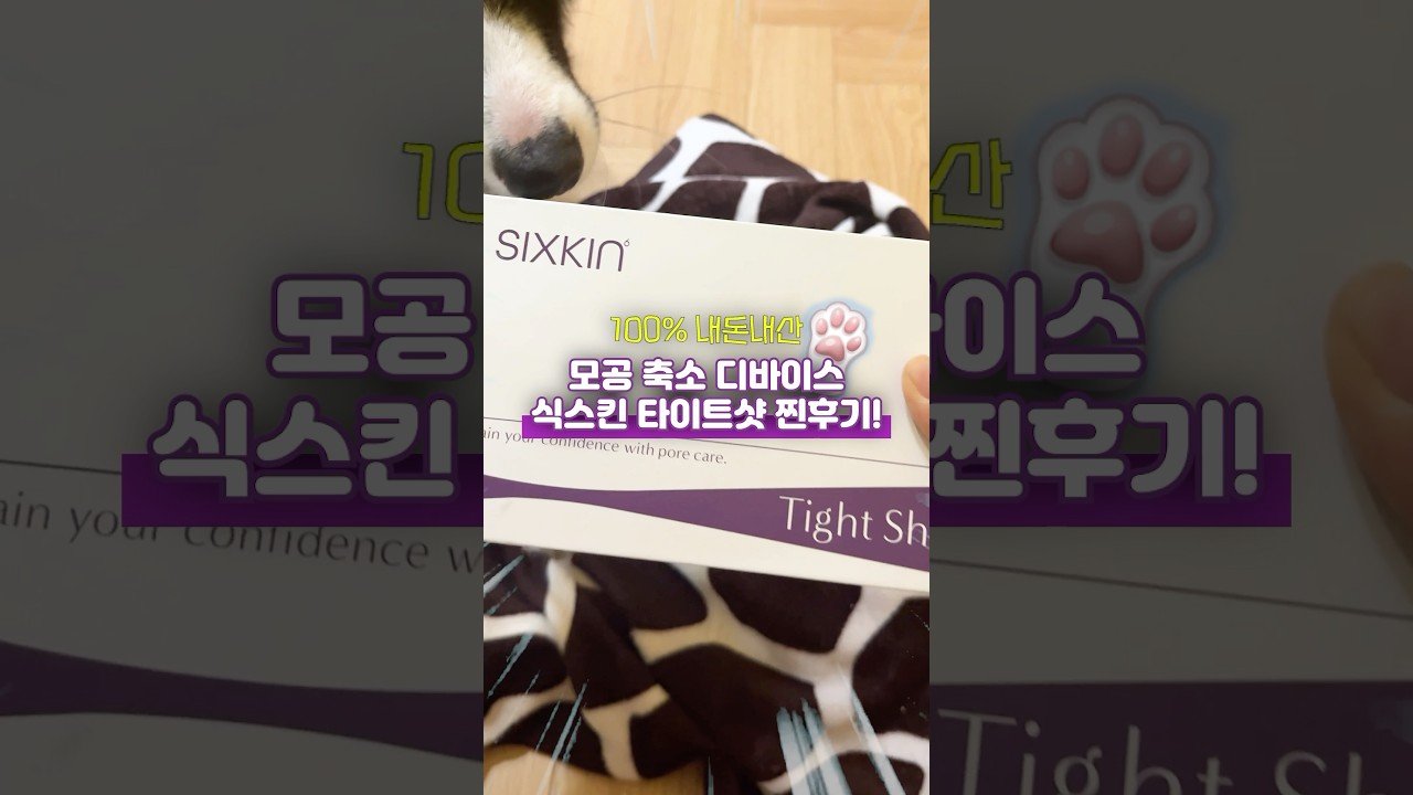 식스킨 타이트샷으로 변한 내돈내산 모공 케어의 비밀