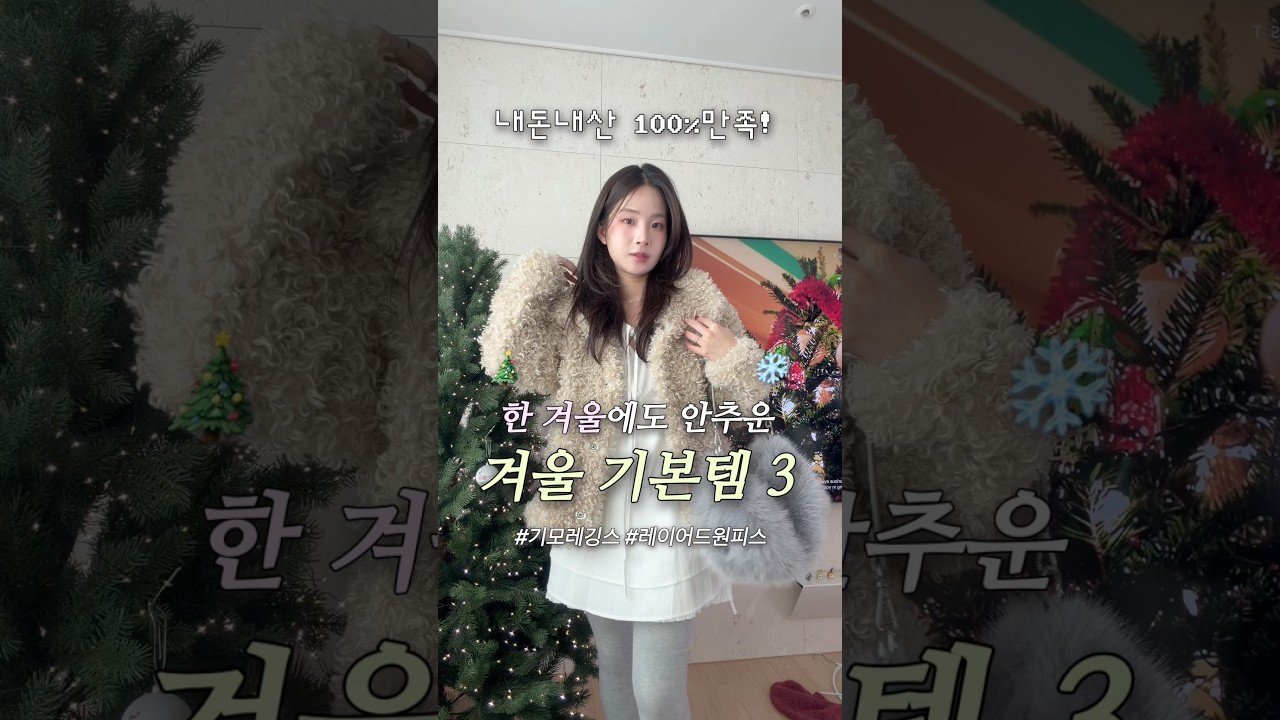 내돈내산 겨울코디 기본템 추천