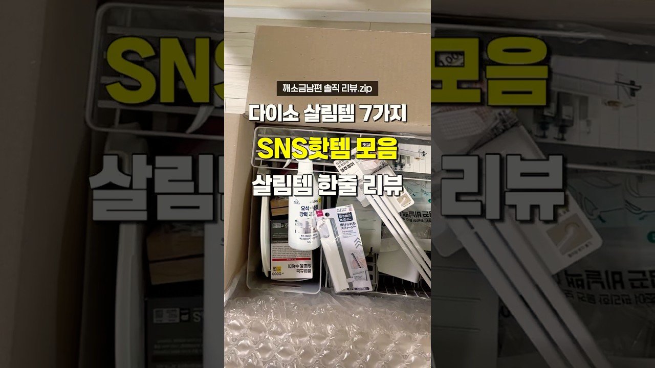 다이소 SNS핫템으로 살림을 더 똑똑하게!