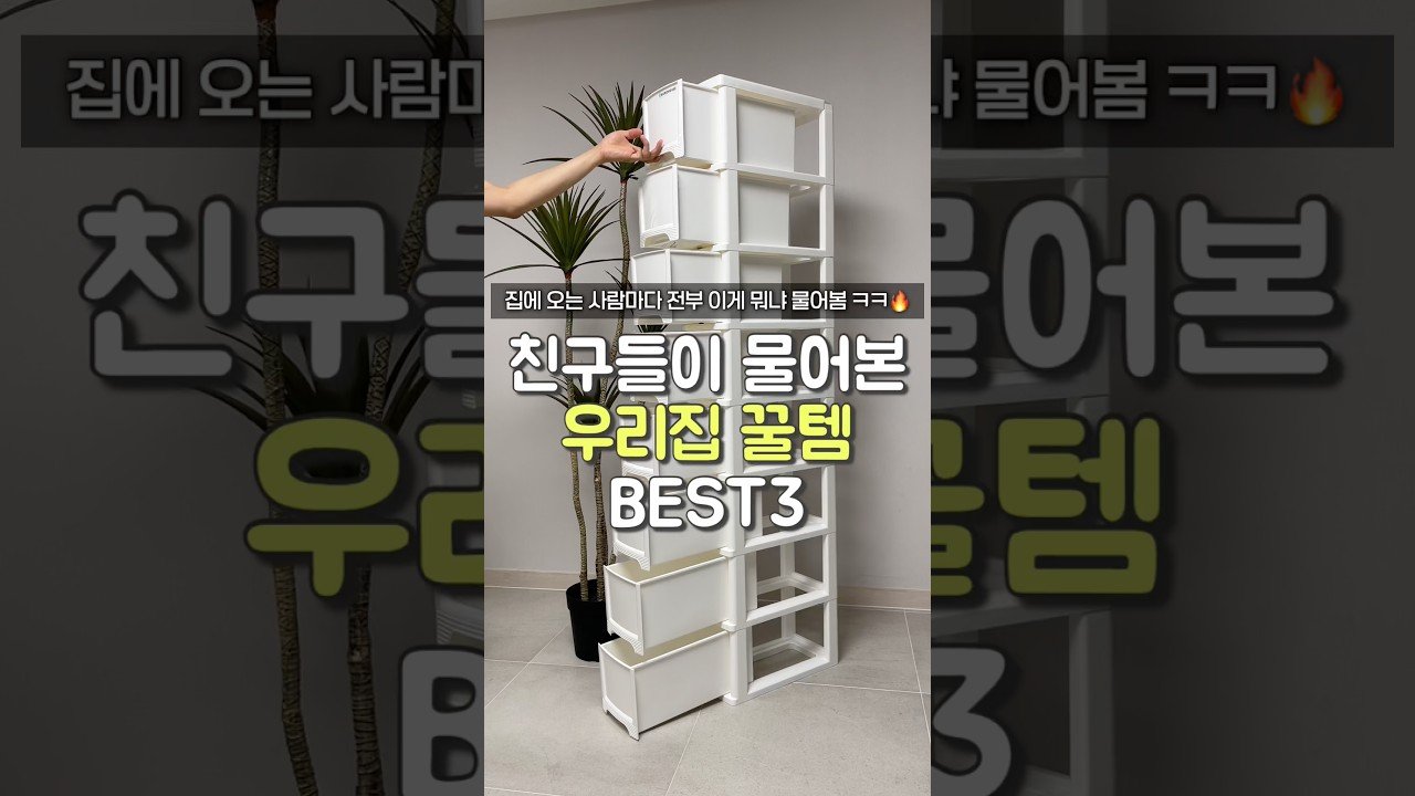 친구들이 계속 물어보는 우리집 꿀템 소개